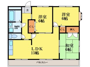 レジデンスエバーグリーンの物件間取画像